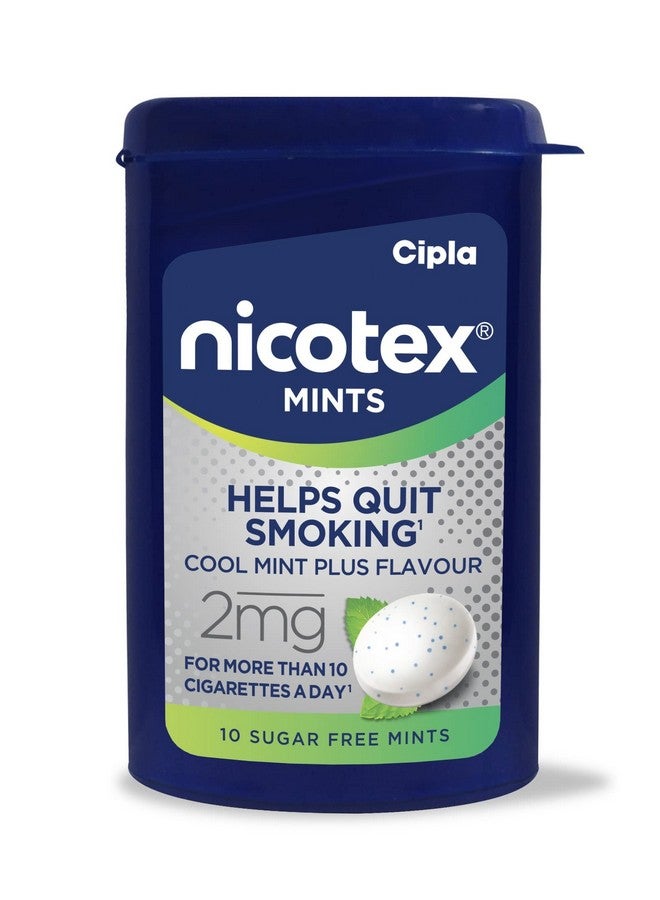 Cipla Cipla Nicotex Mints | Nicotine 2mg Lozenges (360 Pcs) | Helps Quit Smoking | Sugar Free | Cool Mint Plus Flavour (10 * 36 Pcs)  - Image 1