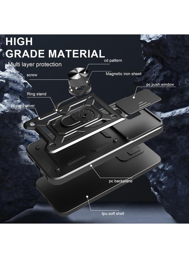 Zaboon Case For Infinix Smart 9 / Hot 50i Sliding Camera Cover Design TPU+PC Phone Case - Image 4