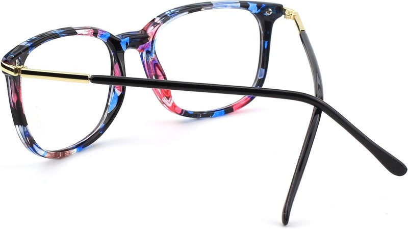 GQUEEN Fashion Fake Glasses Non Prescription Glasses Clear Lens Glasses Nerd Plain Frames Women Men, 201579 - Image 4