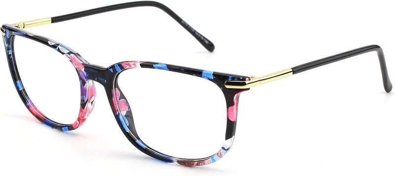 GQUEEN Fashion Fake Glasses Non Prescription Glasses Clear Lens Glasses Nerd Plain Frames Women Men, 201579 - Image 1