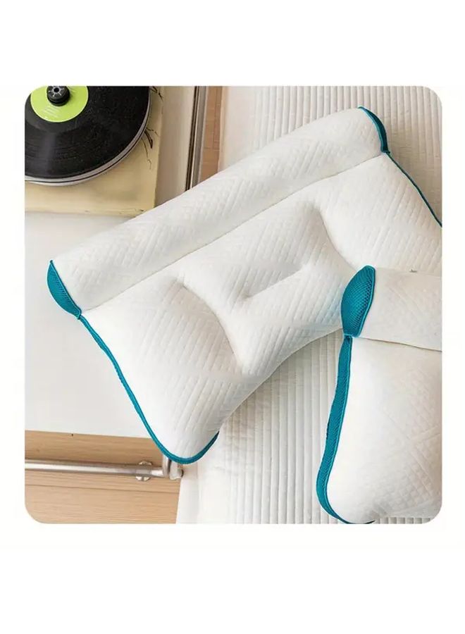 Dark Green Ergonomic Neck Pillow For Cervical Support And Spine Alignment - Image 5