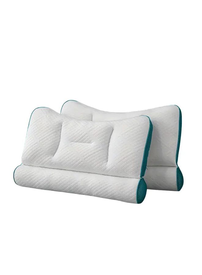 Dark Green Ergonomic Neck Pillow For Cervical Support And Spine Alignment - Image 1