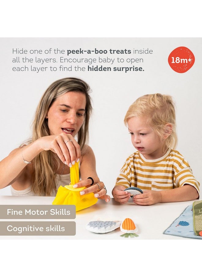 Taf Toys Taf Toys Peek-a-Boo What's Inside? Sensory Toy for Babies 18 Months & up, Montessori Tissue Toy for Color Matching & Fine Motor Skills Development, Baby Toy with Hidden Activity Toys  - Image 4