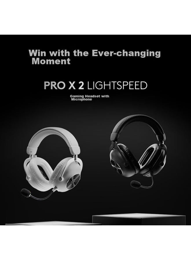 G سماعة الألعاب اللاسلكية بلوتوث Logitech (G) Pro X2 Lightspeed ثلاثية الوضع، صوت محيطي 7.1، سماعات رأس فوق الأذن للكمبيوتر، سماعة تحديد موقع الصوت Gpw2 Fps مع ميكروفون، سوداء - Image 4