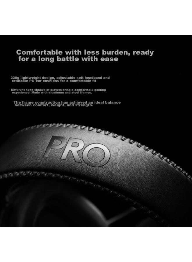 G سماعة الألعاب اللاسلكية بلوتوث Logitech (G) Pro X2 Lightspeed ثلاثية الوضع، صوت محيطي 7.1، سماعات رأس فوق الأذن للكمبيوتر، سماعة تحديد موقع الصوت Gpw2 Fps مع ميكروفون، سوداء - Image 2