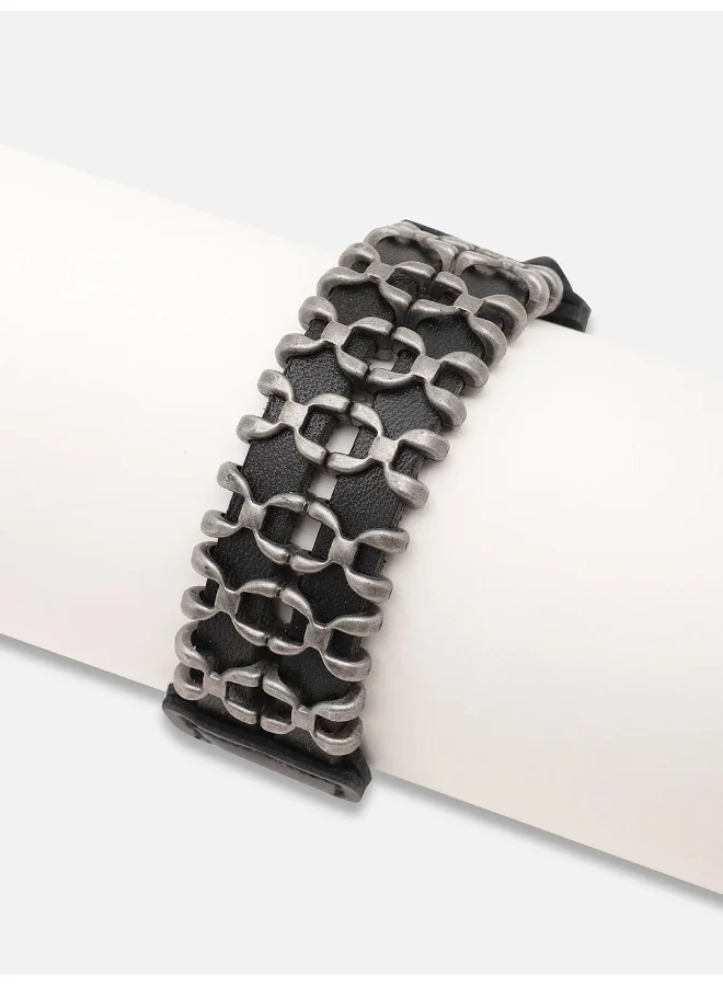 SOHI Trendy Casual Pu Leather Designer Artificial Bracelet Jewellery