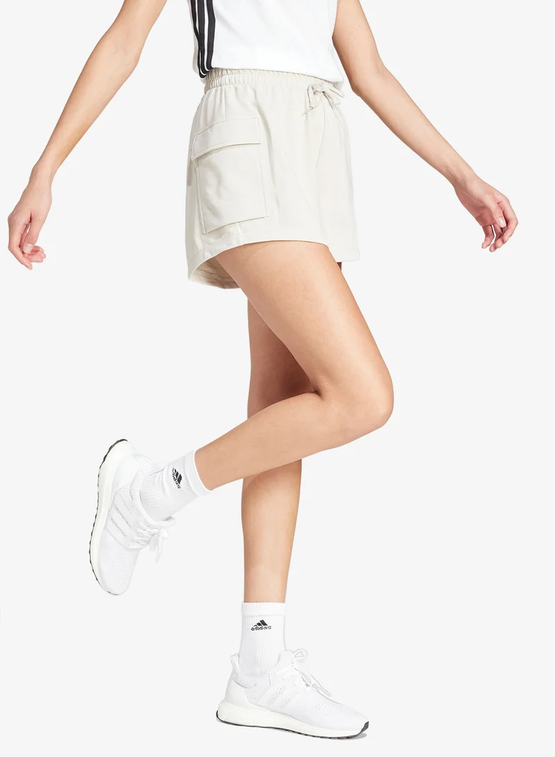 Adidas  Small Logo French Terry Cargo Shorts for Women | Best Price UAE