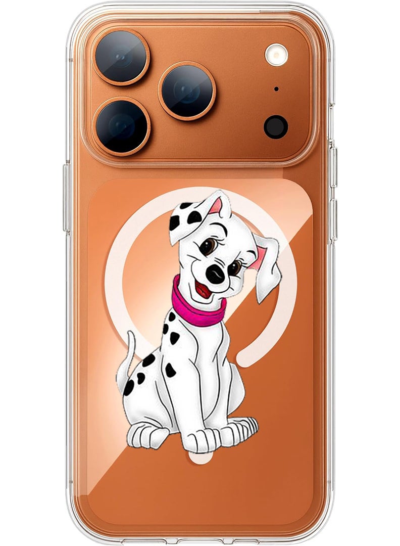Theodor Magnetic Case for Apple iPhone 17 Pro Max Compatible with MagSafe Wireless Charging, Shockproof Phone Bumper Cover - Dog Dab - Image 1