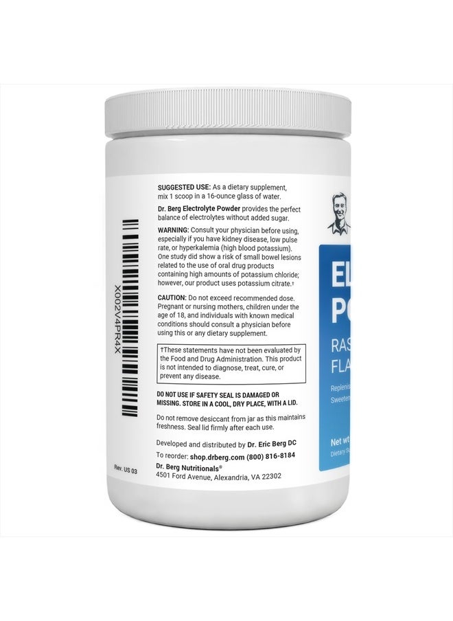 Zero Sugar Hydration Keto Electrolyte Powder - Enhanced With 1,000mg of Potassium And Real Pink Himalayan Salt - Raspberry And Lemon Flavor Hydration Drink Supplement, 100 Servings