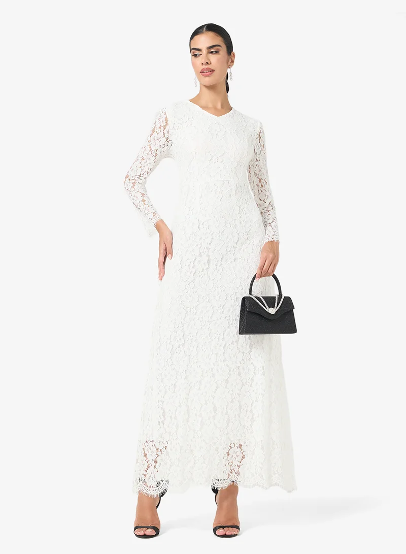 Khizana  Lace A-line Dress for Women | Best Price UAE