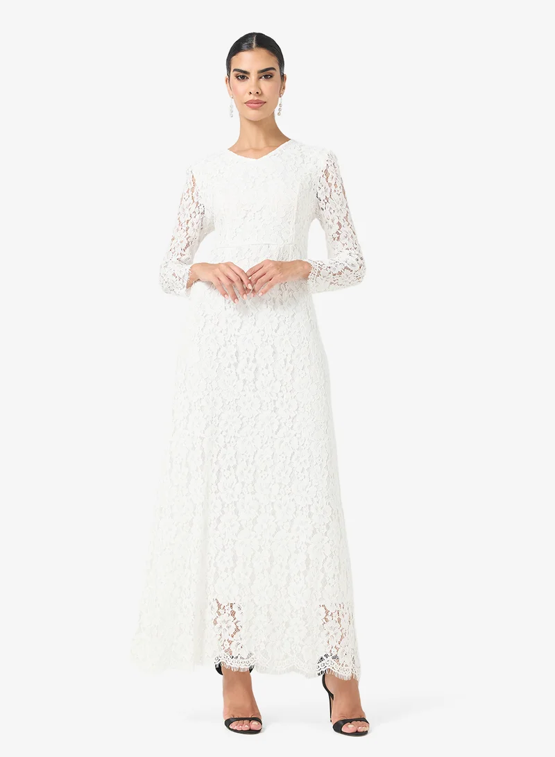 Lace A-line Dress