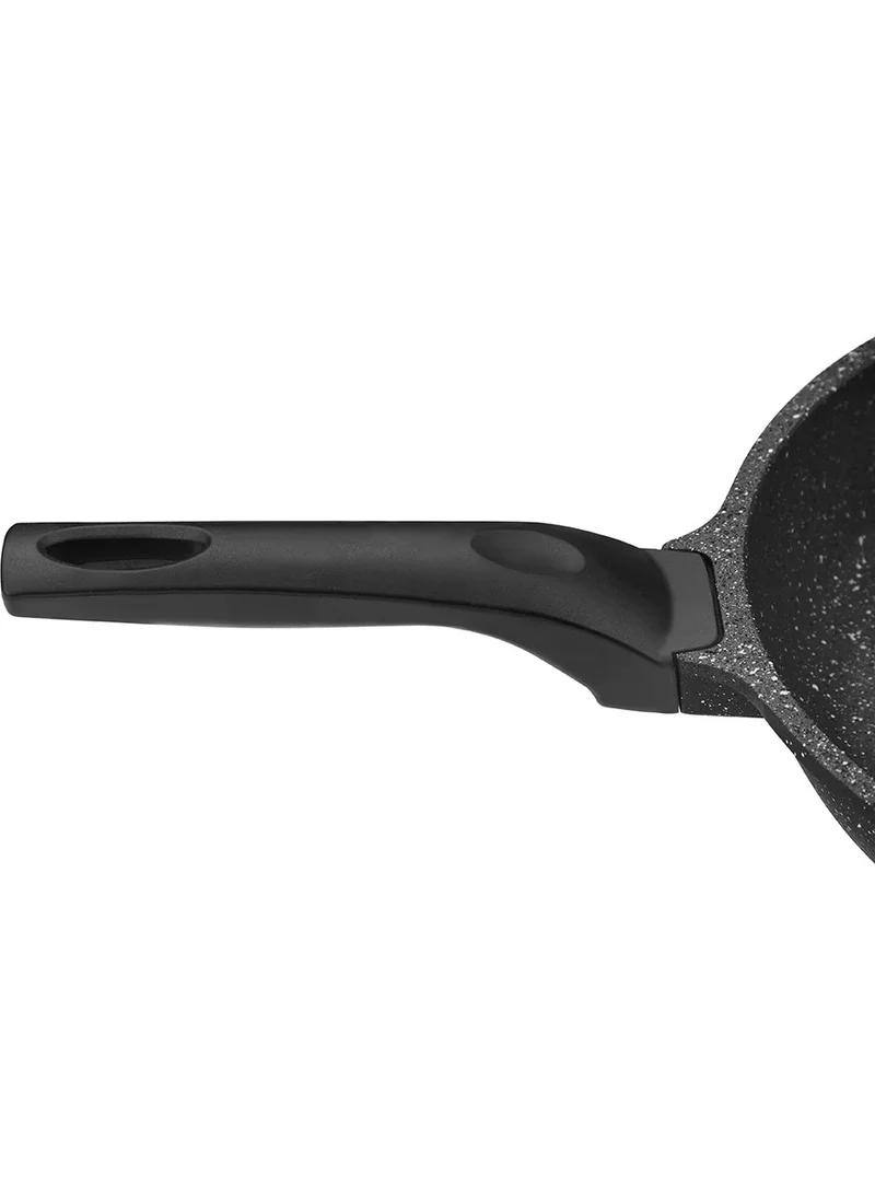 نهر Black 2 Piece Aluminum Cast Granite Pan Set