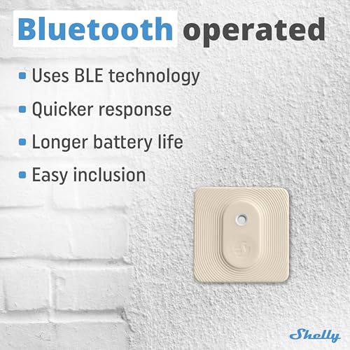 Shelly Bluetooth Smart Temperature & Humidity Sensor with Remote App Control & Monitoring, Home Assistant, Alexa, Google Home, Smart Scenes, IP54, Notification Alerts, Blu H&T Ivory - Image 5