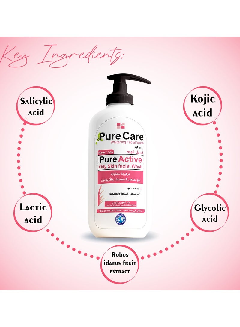BIOGHAR Pure Care Oily Skin Facial Wash 200ml  - Image 4