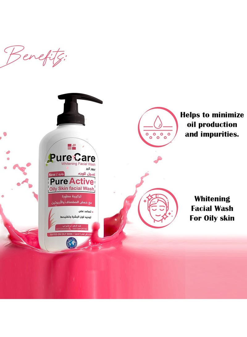 BIOGHAR Pure Care Oily Skin Facial Wash 200ml  - Image 5