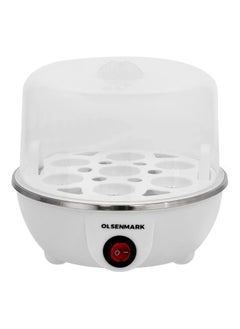 Olsenmark Egg Boiler Steamer Cooker OMEB7043, 360W Cooks 7 Eggs Poacher, 3 Cooking Stages, Automatic Power Off, Indicator Light, Stainless Steel Heating and Steaming Plate, Comes with Measuring Cups, Over Heating Protection  - Image 1