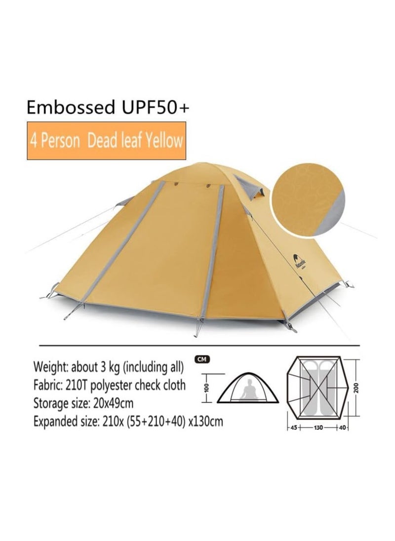 Naturehike Pole Tent | 2- 4 Person Camping & Hiking Tent | Aluminium | Lightweight & Durable | UPF50+ UV Protection  - Image 2