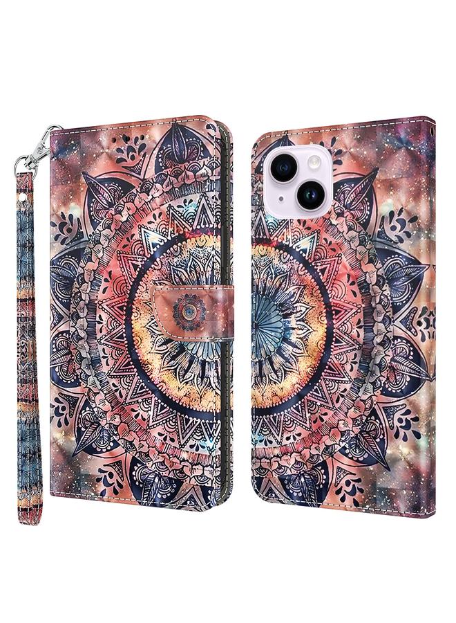 S-TOP Case For iPhone 15 Plus 3D Painted Leather Phone Case - Image 1