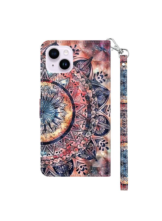 S-TOP Case For iPhone 15 Plus 3D Painted Leather Phone Case - Image 3