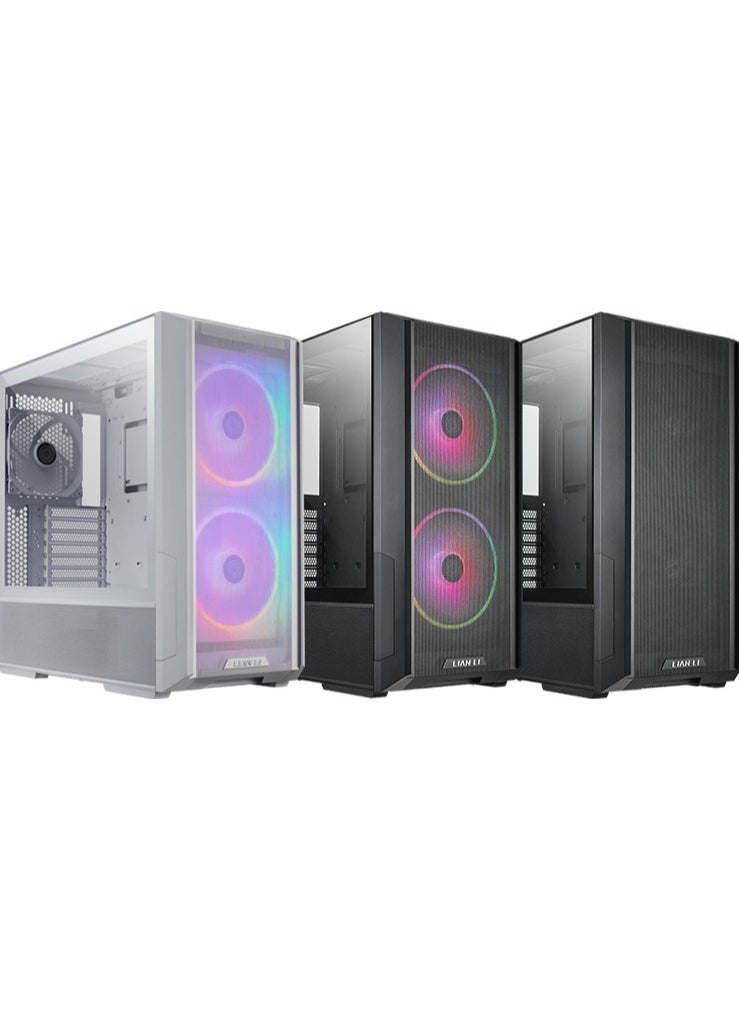 LIAN LI LANCOOL 216 Gaming Case WHITE, Airflow Focus, Supports ATX, Micro-ATX, MINI-ITX, and E-ATX, RISER CABLE | WHITE  - Image 1