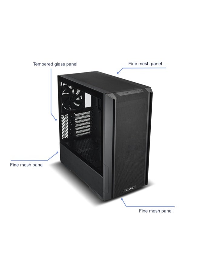 LIAN LI LANCOOL 216 Gaming Case WHITE, Airflow Focus, Supports ATX, Micro-ATX, MINI-ITX, and E-ATX, RISER CABLE | WHITE  - Image 2
