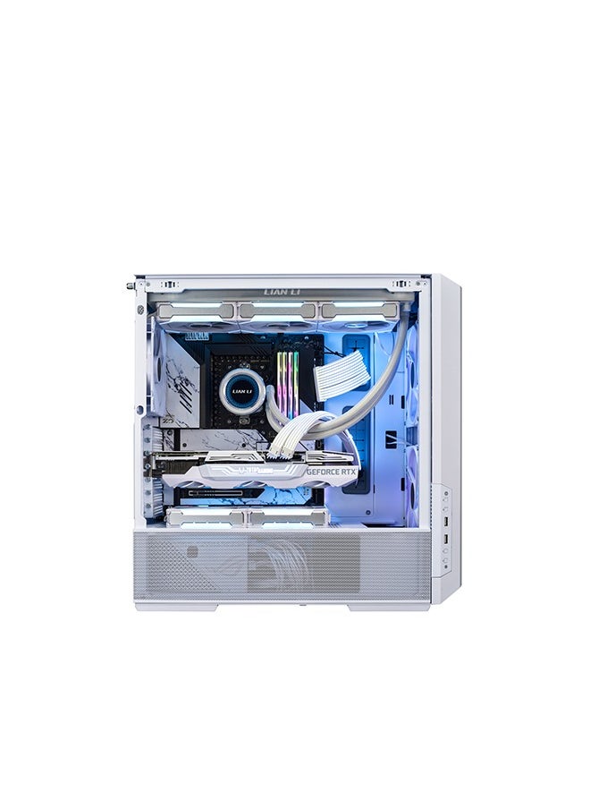 LIAN LI LANCOOL 216 Gaming Case WHITE, Airflow Focus, Supports ATX, Micro-ATX, MINI-ITX, and E-ATX, RISER CABLE | WHITE  - Image 5