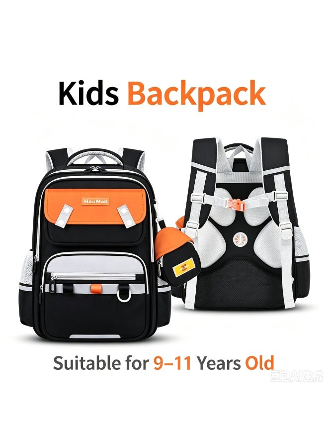 Kids School Backpack 9-11Y - Lightweight, Ergonomic & Waterproof - Large Capacity & Multi-Functional - Back to School Gift - Image 1