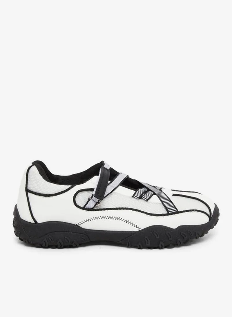 Styli Active White Comfort Ballerina Sneakers