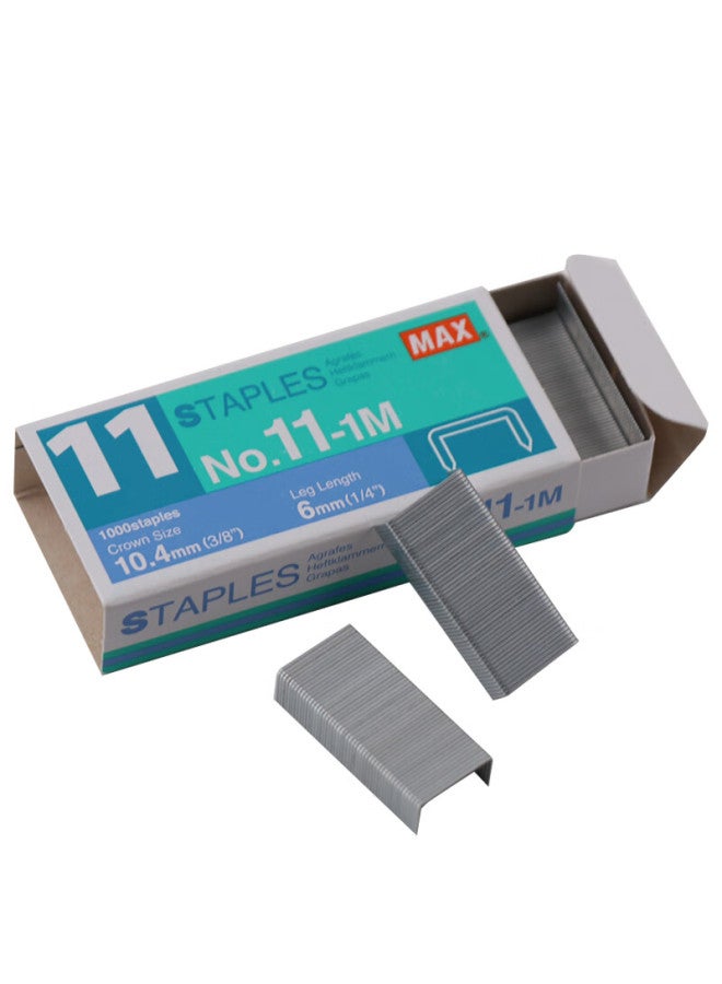 ماكس Max Meikesi Easy-to Staples Hd-11 Series, No.11-1m, 1000 قطعة/صندوق, 4 صناديق - Image 3
