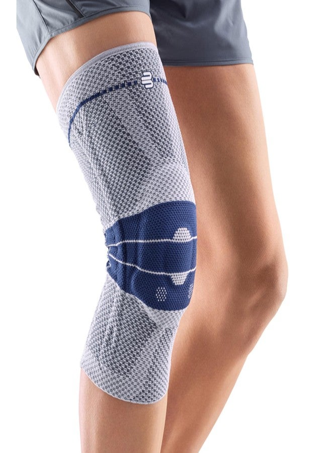 Bauerfeind - GenuTrain - Knee Brace - Targeted Support for Pain Relief and Stabilization of The Knee, Provides Relief of Weak, Swollen, and Injured Knees- Size 3 - Color Titanium - Image 2