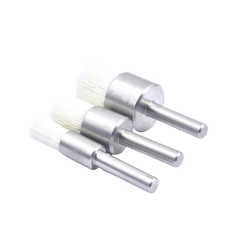 Abrasive Nylon End Brush CNC Drill Use End Brushes Ceramic Abrasive Nylon Surface Finishing Inner Diameter Deburring Power Tools Polishing Rust Removal(Grit180 Diameter12mm) - Image 3