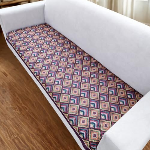 Homerz Premium Sofa Panel with Digital Prints, Antislip Backing, Super Soft Velvety Fabric Sheets Liners Kitchen (Crisp, 5 (3+1+1) Seater) - Image 5