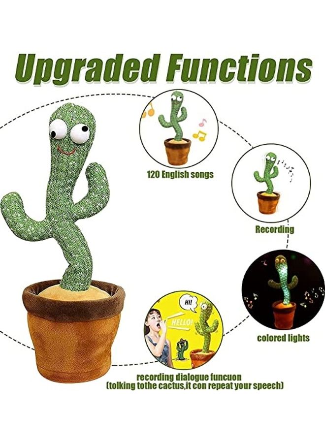 ACHAS Electric Dancing Stuffed Cactus Plant With Music - Image 2