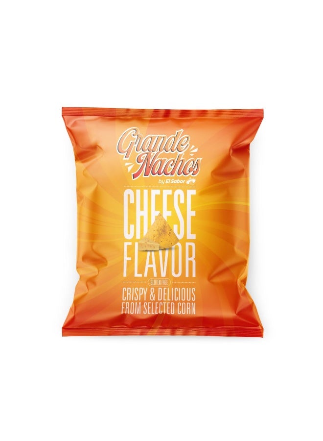 El Sabor Grande Nacho Chips Cheese 200G, Corn Tortilla Chips For Dips Parties And Snacking - Image 1