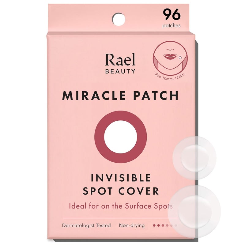 Rael Pimple Patches Miracle Invisible Spot Cover  Hydrocolloid Acne Patch Treatment for Breakouts Absorbs Zits  Blemish Korean Skin Care 2 Sizes 96 Count