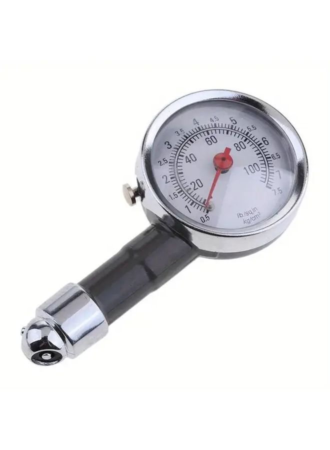 Black Heavy Duty Tire Pressure Gauge Dual Scale PSI KPa Portable Air Meter for Truck Car Motorcycle - Image 4
