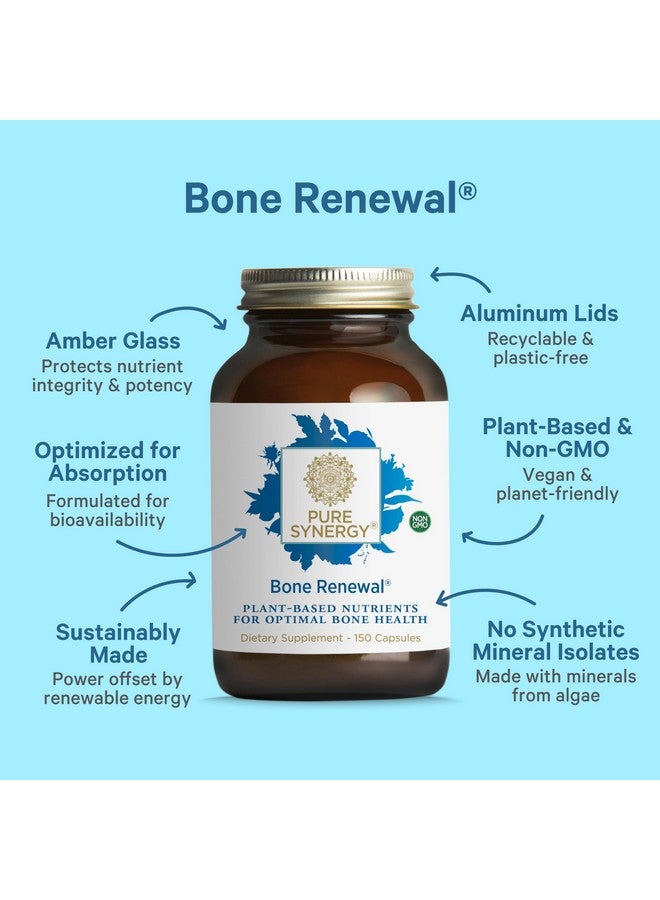 بيور سينرجي تجديد العظام بيور سينرجي | كالسيوم حيوي مع عوامل مساعدة | مكمل غذائي طبيعي نباتي غني بفيتامين د3، ك2، مغنيسيوم، وبورون | لتقوية العظام بشكل دائم (150 كبسولة) - Image 3