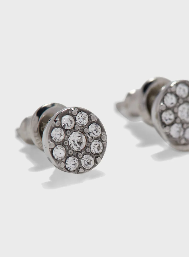 FOSSIL Disc Stud Earrings