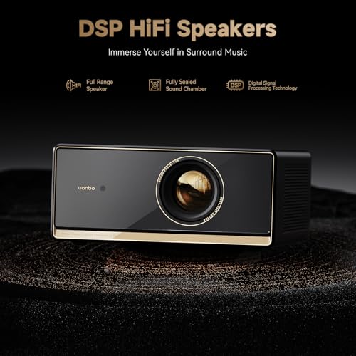 Wanbo X5 Pro Google TV Projector 4K Supported, 1100 ANSI Smart Projector with WiFi and Bluetooth, Outdoor & Home Movie Proyector, Auto Focus & Keystone, HDMI 2.0, Voice Control, HDR10 (2025 Upgraded) - Image 5