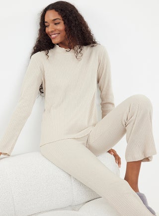 Beige Baby Overlock Detailed Stand-up Collar Ribbed Knitted Pajama Set THMAW25PT00030 - pzsku/Z9C100A2412F2D819C87DZ/45/_/1730941020/6bf48fa3-97ba-4181-8b4b-236fa139ebc3