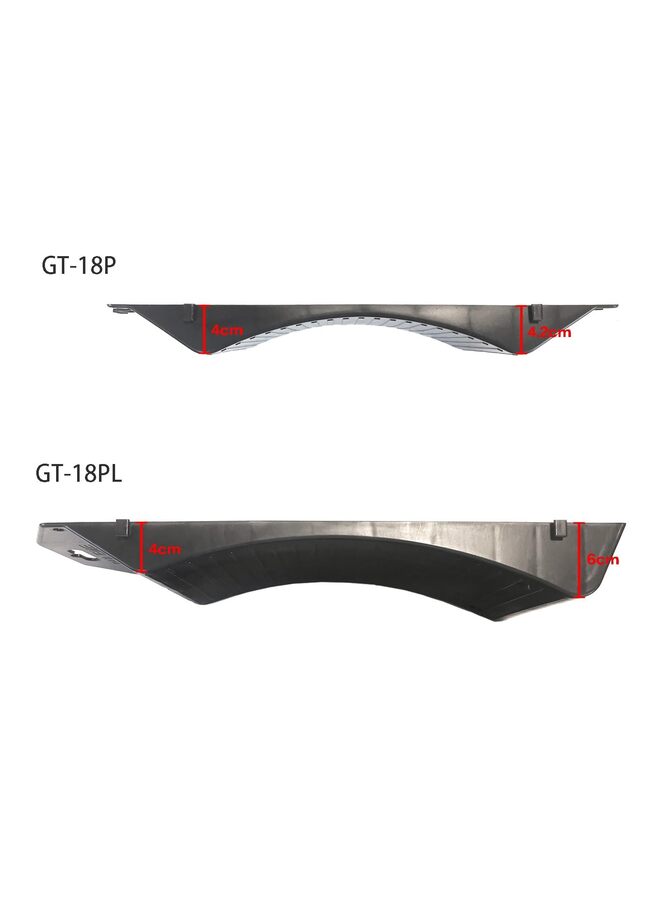 منحدرات حماية الإطارات من قطعتين للمركبات التي يصل وزنها إلى 10 أطنان، تصميم مانع للانزلاق لإطارات السيارات والشاحنات والسيارات الرياضية متعددة الاستخدامات والمقطورات والعربات المتنقلة، لمنع ثقب الإطارات (18PL) - Image 2