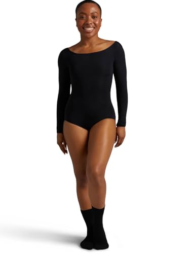 Capezio Women's Long Sleeve Leotard,Black,X-Large - Image 1