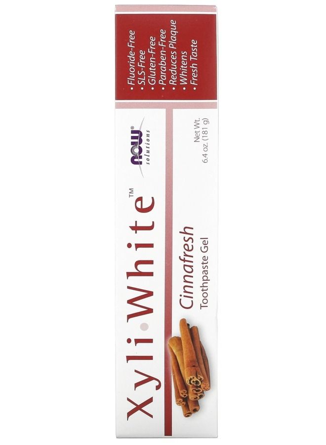 now Xyliwhite Cinnafresh Toothpaste 181gm - Image 1