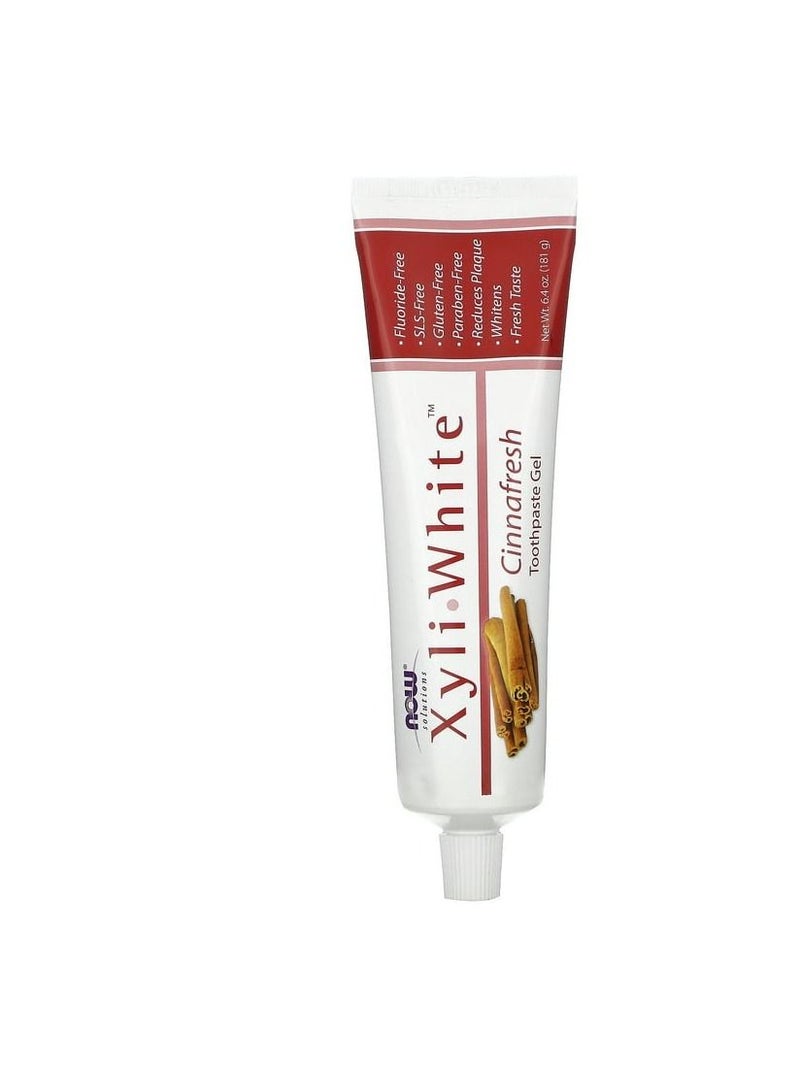 now Xyliwhite Cinnafresh Toothpaste 181gm - Image 2