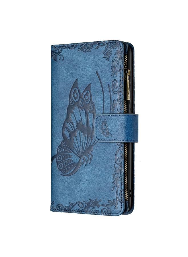 S-TOP Case For Samsung Galaxy A31 Flying Butterfly Embossing Pattern Zipper Horizontal Flip Leather Case with Holder & Card Slots & Wallet - Image 2