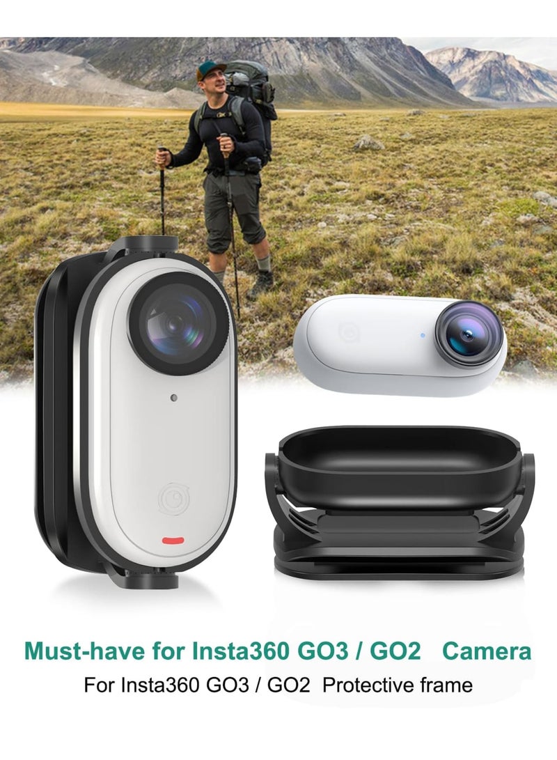 حامل مغناطيسي لغطاء الكاميرا لInsta360 GO3/GO2، حامل قبعة بيسبول قابل للتعديل لكاميرا الحركة، حامل قبعة بيسبول لكاميرا الحركة - مشبك قبعة سريع الإطلاق للتصوير بدون استخدام اليدين - Image 2