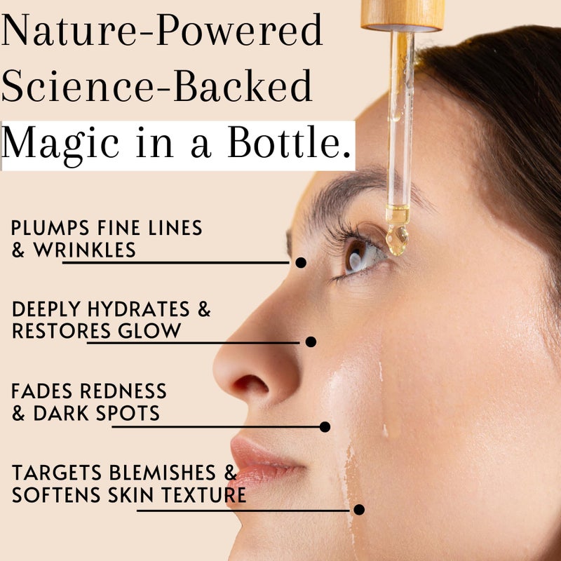 Finally 100% Organic Tsubaki Face Oil & Under-Eye Serum. Jojoba, Calendula, & Rice Bran - Hydrating & Brightening for Glowing Skin, Dark Spots & Even Skin Tone, Moisturizing Anti Aging Serum by Finally - Image 5
