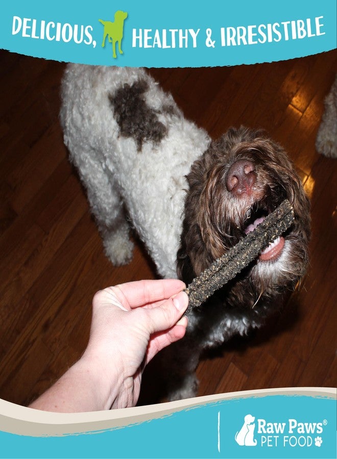Raw Paws Green Goat Tripe Sticks for Dogs (25-Count) - Single Ingredient, Grass-Fed & Free Range - Crunchy Goat Dog Treats - Green Tripe for Dogs - Image 4