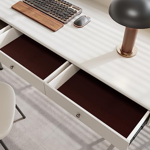 CRE8TIVE Colored Self Adhesive Velvet Flocking Liner for Jewelry Drawer Liner 12"x80" Brown Velvet Wallpaper Peel and Stick Fabric Felt Liner Brown Contact Paper for Box Lining Art Crafts Home Decor - Image 3