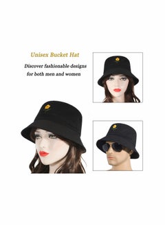 Y&D Unisex Fashion Embroidered Bucket Hat Summer Fisherman Cap for Men Women Teens  - Image 2